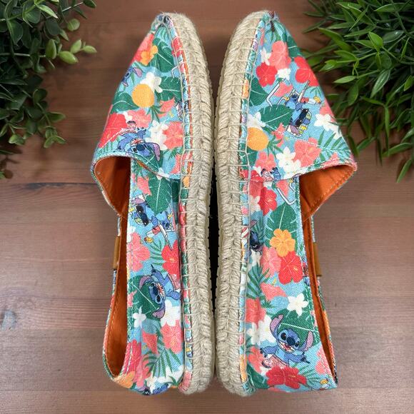Disney Orange Espadrilles Vibrant Floral Design - Picture 7 of 10